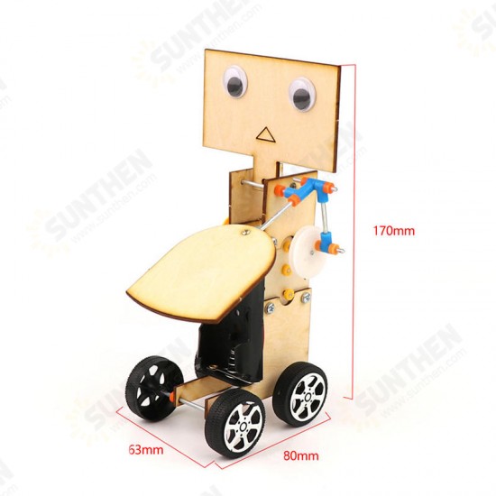 DIY Educational Electric Walking Swing Fan Robot Scientific Invention Toys