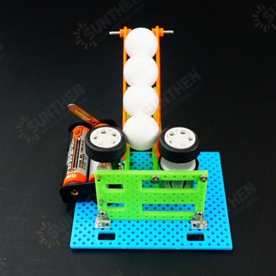 DIY Electric Ball Shooting Machine Robot Toy Assembled Toy For Chidren