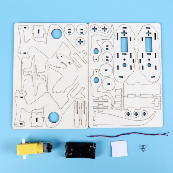 DIY Electric Crawling Dinosaur Assembling Toys Creativity Technology Small Production