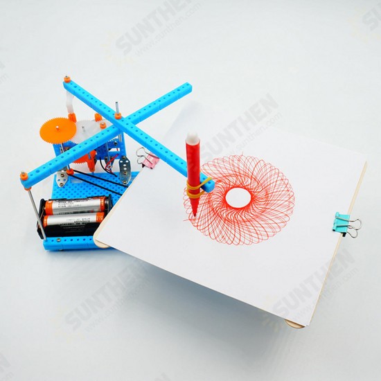 DIY Plotting Instrument Toy DIY Plotter Toy Robot Assembled Toy For Children