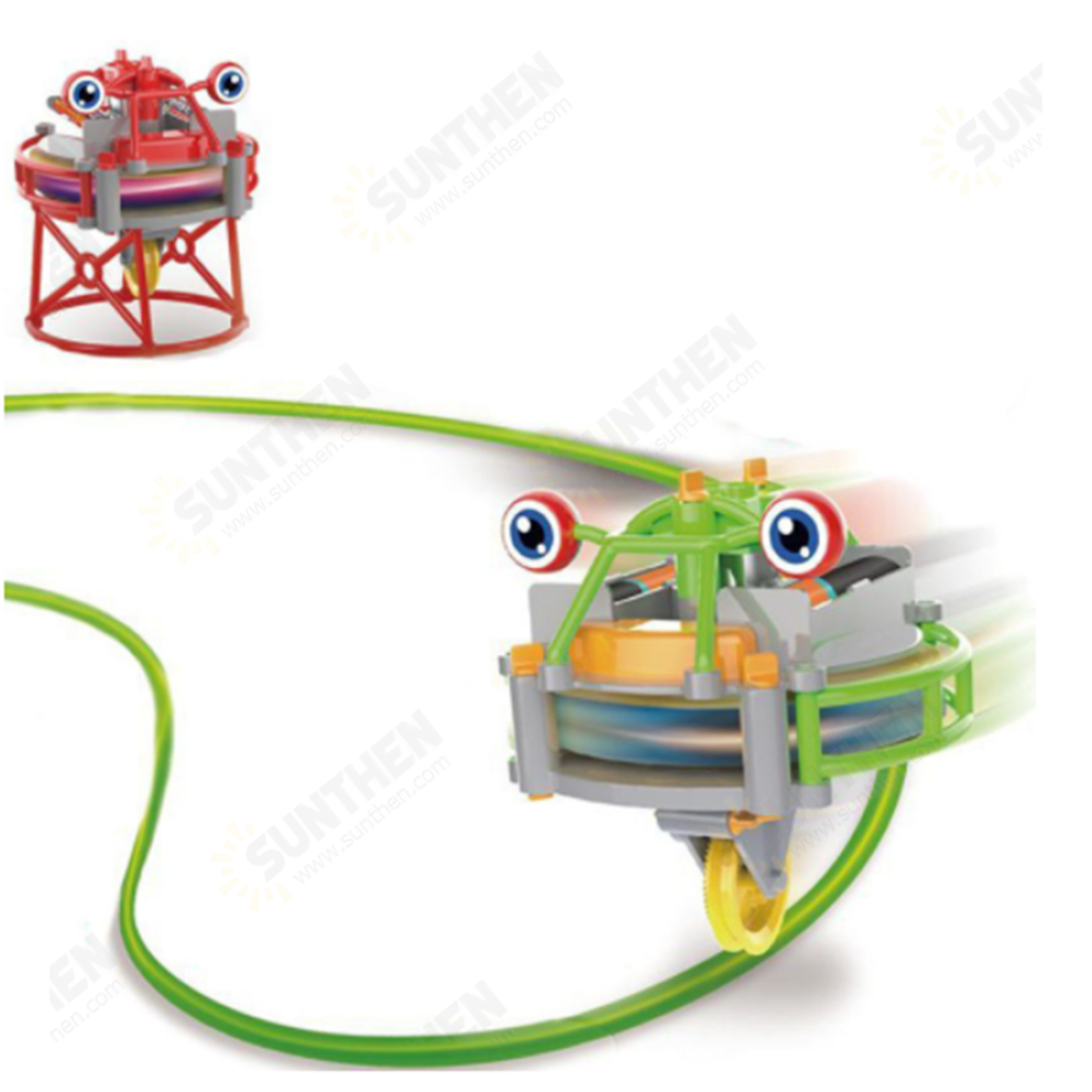 Electronic Tumbler Wire Walking Assembly Gyro Unicycle Robot Toy Kids