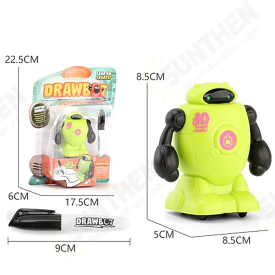 Induction Following Car Robot Children's Educational Drawing Line Inductive Truck Toys Gifts