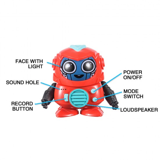 1902 Face Changing Voice Record Tone Change Interact RC Robot Toy