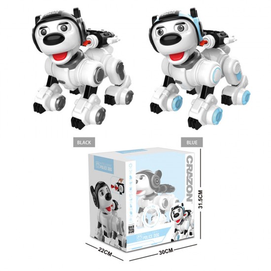 1901 Smart Dog Programmable Infrared/Touch Control Patrol Dance Sing Shooting RC Robot Toy Gift
