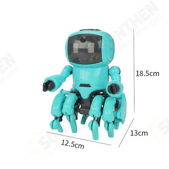 962 DIY STEAM 8-Legged Smart RC Robot Gesture Sensing Infrared Following Obstacle Avoidance Assembled Robot Toy