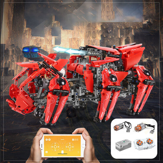 20005 DIY Six-legged Robot APP Control Assembled Building Block Bricks Toy Model for Boys Birthday Gift