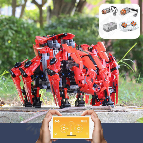 20005 DIY Six-legged Robot APP Control Assembled Building Block Bricks Toy Model for Boys Birthday Gift