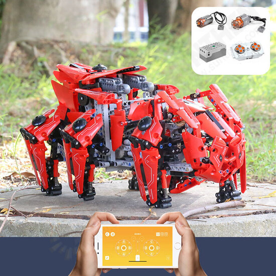 20005 DIY Six-legged Robot APP Control Assembled Building Block Bricks Toy Model for Boys Birthday Gift