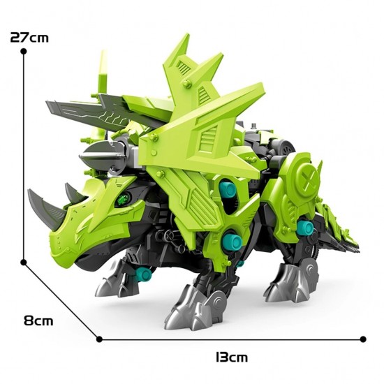 5702 DIY Assembled Electric Dinosaur Bayonet Triceratops Children Toys
