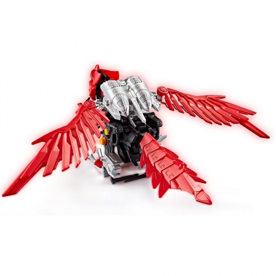 5703 DIY Assembled Electric Dinosaur Long Feather Raptor RC Robot Toy