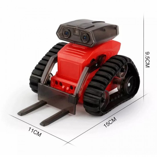 2.4G DIY Assembly Engineering RC Robot Bulldozer Lifter Educational Block Building Kit for Children