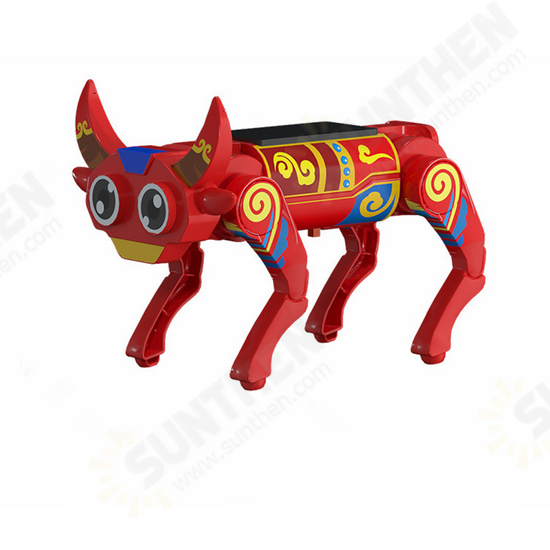 Steam Solar Electric Smart Robot Dog Robot Cow Children's Educational Assembling Technology Toys