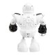 R1 ABS Smart Music Dancing RC Robot Toy With Shining Light Gift For Children