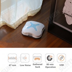 Mini Smart Robo Vacuum Cleaner Automatic Steering 67mm Diameter USB Charging Mini Smart Robo Vacuum Cleaner Automatic Steering 67mm Diameter USB Charging