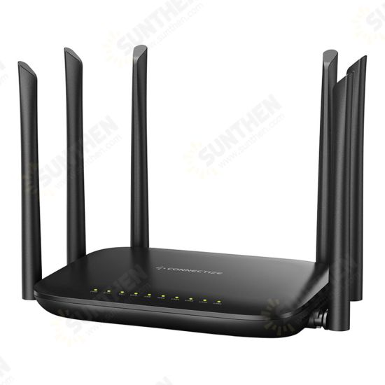 AC2100 Wireless Router Dual Band 2.4G/5G Gigabit WiFi Router US/EU Plug Support MU-MIMO Beamforming Signal Amplifier with 6 Antennas G6