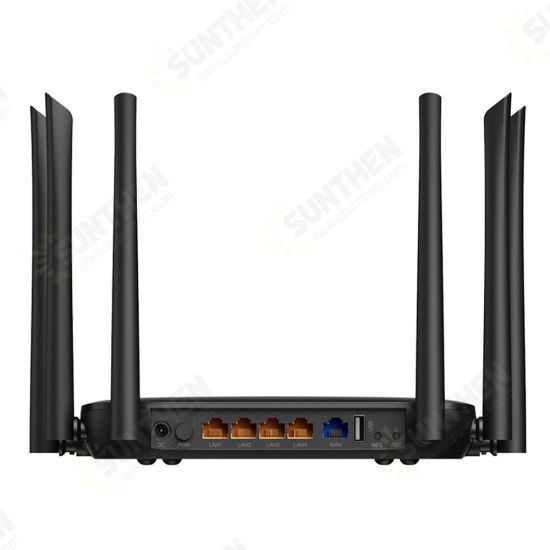 AC2100 Wireless Router Dual Band 2.4G/5G Gigabit WiFi Router US/EU Plug Support MU-MIMO Beamforming Signal Amplifier with 6 Antennas G6