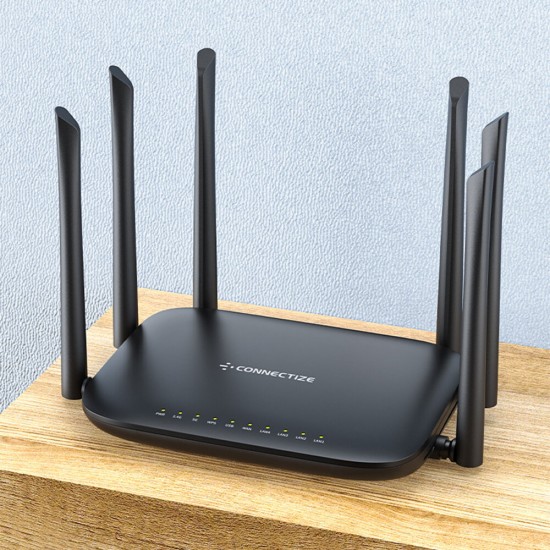 AC2100 Wireless Router Dual Band 2.4G/5G Gigabit WiFi Router US/EU Plug Support MU-MIMO Beamforming Signal Amplifier with 6 Antennas G6