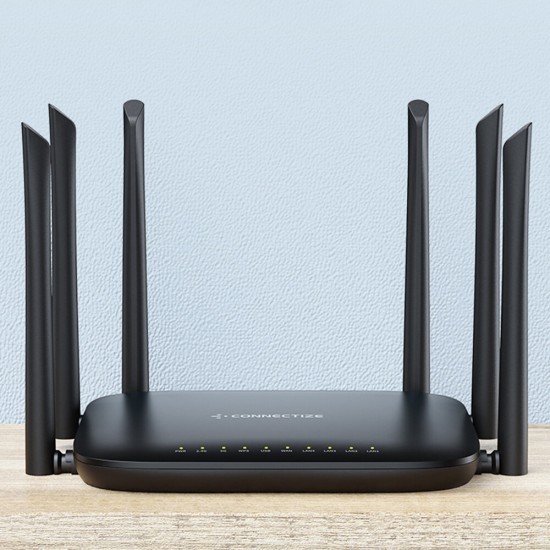 AC2100 Wireless Router Dual Band 2.4G/5G Gigabit WiFi Router US/EU Plug Support MU-MIMO Beamforming Signal Amplifier with 6 Antennas G6