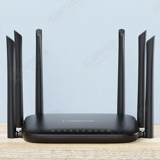 AC2100 Wireless Router Dual Band 2.4G/5G Gigabit WiFi Router US/EU Plug Support MU-MIMO Beamforming Signal Amplifier with 6 Antennas G6