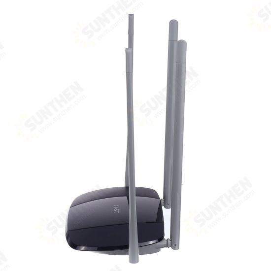 Wifi Repeater High Speed 100M Fiber 300Mbps Wireless Wifi Router One-click Enhancement Wifi High Gain 4 Antenna