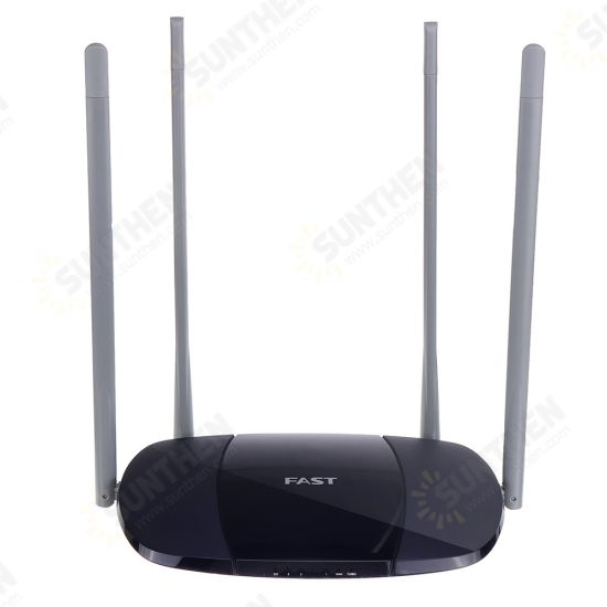 Wifi Repeater High Speed 100M Fiber 300Mbps Wireless Wifi Router One-click Enhancement Wifi High Gain 4 Antenna