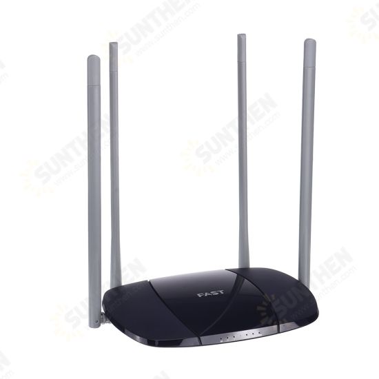 Wifi Repeater High Speed 100M Fiber 300Mbps Wireless Wifi Router One-click Enhancement Wifi High Gain 4 Antenna