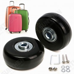 2pcs Luggage Suitcase Replacement Wheels Axles Deluxe Repair 50x22mm 2pcs Luggage Suitcase Replacement Wheels Axles Deluxe Repair 50x22mm