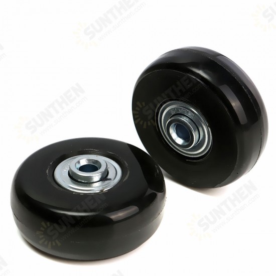 2pcs Luggage Suitcase Replacement Wheels Axles Deluxe Repair 50x22mm