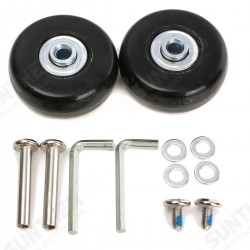 2pcs Luggage Suitcase Replacement Wheels Axles Deluxe Repair 50x22mm 2pcs Luggage Suitcase Replacement Wheels Axles Deluxe Repair 50x22mm