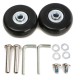 2pcs Luggage Suitcase Replacement Wheels Axles Deluxe Repair 50x22mm