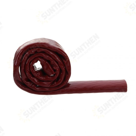 8/10/12/20mm Fibreglass Fire Sleeving 50cm Protective Heat Fire Shield Silicone Hose