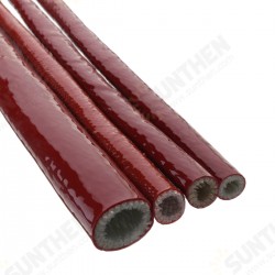 8/10/12/20mm Fibreglass Fire Sleeving 50cm Protective Heat Fire Shield Silicone Hose 8/10/12/20mm Fibreglass Fire Sleeving 50cm Protective Heat Fire Shield Silicone Hose