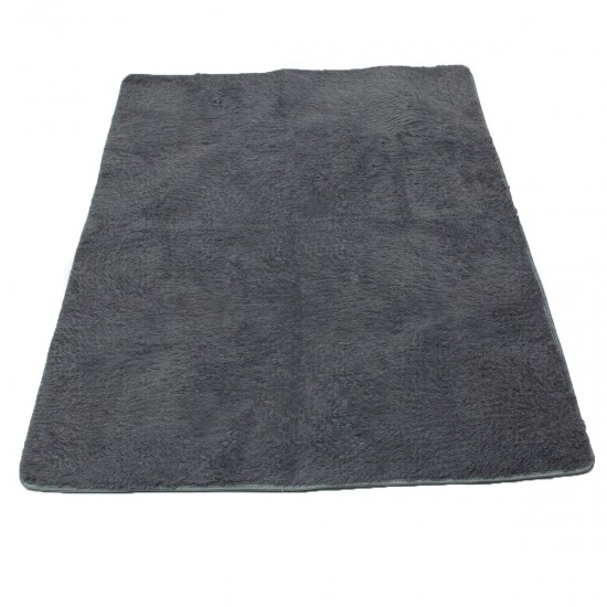 120x160cm Shaggy Fluffy Thicken Anti Skid Yoga Mat Rug Cushion Winter