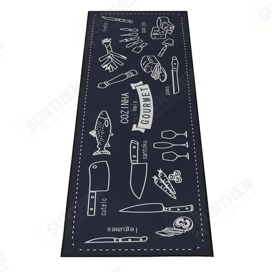 1PCS Anti-slip Kitchen Rug Floor Mat Doormat Runner Washable Anti-bacterial Carpet