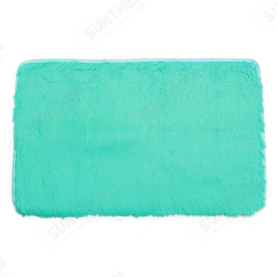 80x50cm Absrobent Shaggy Carpet Home Anti Slip Rug Bedroom Soft Mat