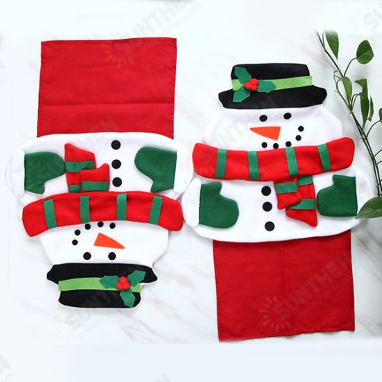 Christmas Santa Claus Table Mat with Napkin Cloth Pad For Dining Table Home Decor Xmas Gifts