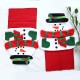 Christmas Santa Claus Table Mat with Napkin Cloth Pad For Dining Table Home Decor Xmas Gifts