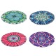 Round Style Decoration Fluffy Rugs Shaggy Carpet Floor Mat Anti-Skid at Home Bedroom Yoga Meditaion Mat