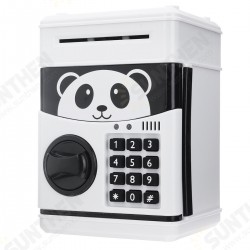 Coins Saving Box Bank Safe Box Automatic Deposit Banknote Christmas Gift Panda Electronic Piggy Bank ATM Password Money Box Cash