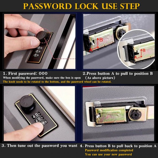 Kid Gift Dictionary Mini Safe Box Book Hidden Secret Security Safe Key Lock Money Jewellery Certificate Storage Password Locker