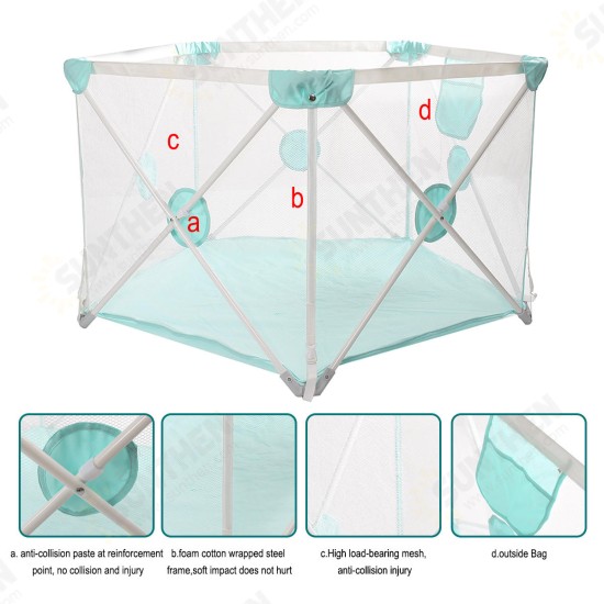 110*72*73 cm Children playpen Safety Fence Baby Playpen Fence Safety Barrier For 0-6Y Kids Children Playpen Newborns Game Playpen Tent For Infants Decorations