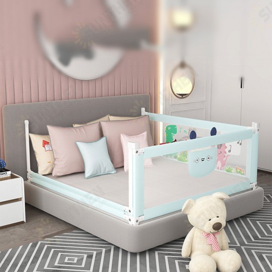 1.5m/1.8m/2.0m Adjustable Folding Kids Safety Bed Rail/BedRail Cot Guard Protecte Child Toddler