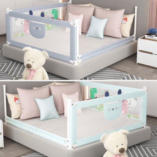 1.5m/1.8m/2.0m Adjustable Folding Kids Safety Bed Rail/BedRail Cot Guard Protecte Child Toddler