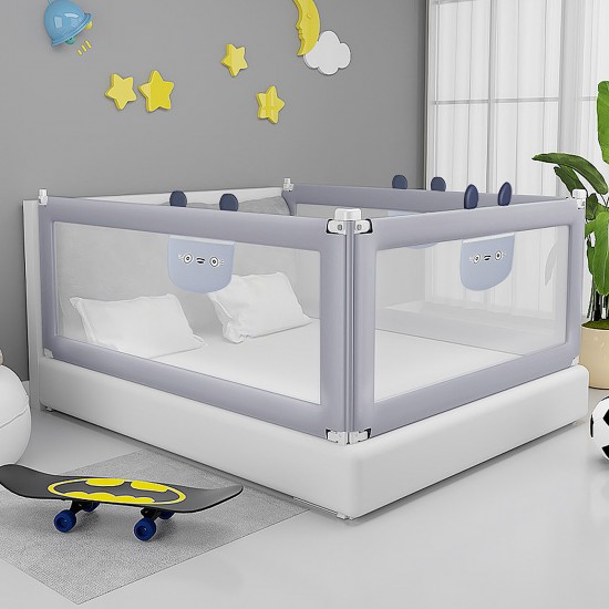 1.5m/1.8m/2.0m Adjustable Folding Kids Safety Bed Rail/BedRail Cot Guard Protecte Child Toddler