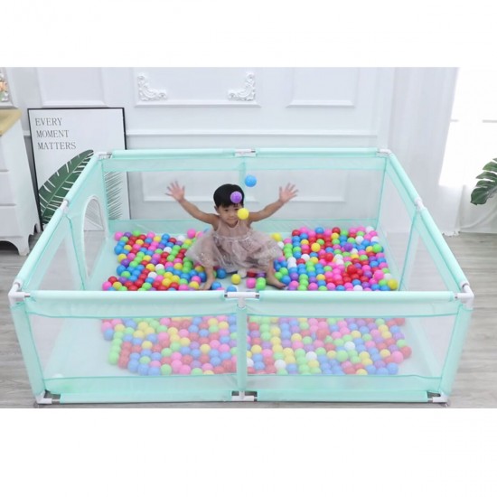 2.0X2.0M Baby Playpen Extra Large Play Yard Indoor Outdoor Kids Activity Center &Gate