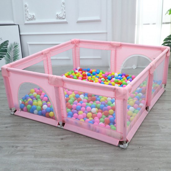 1.5X1.5M Children's Playground furniture Baby Playpen Bed Barriers Safety Modular Folding Baby Park Baby Crib Ball Pool Accessories