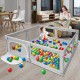 Baby Playpen 360° Wide View Children Playpen Baby Playground Safety Fence Anti-collosion Children Baby Ball Pool Activity Play Pen