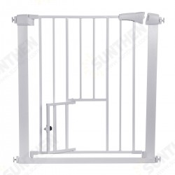 Extra Wide Pet Gate for Dog Cat Animal, Baby Gate Fence Pens with Swing Door Kids Play Gate 30inch Tall Doggie Gate for Stairs Doorway White/Black Extra Wide Pet Gate for Dog Cat Animal, Baby Gate Fence Pens with Swing Door Kids Play Gate 30inch Tall Doggie Gate for Stairs Doorway White/Black
