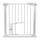 Extra Wide Pet Gate for Dog Cat Animal, Baby Gate Fence Pens with Swing Door Kids Play Gate 30inch Tall Doggie Gate for Stairs Doorway White/Black