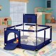 Baby Playpens Children Game Balls Pool Basketball Hoop Large Baby Mesh Fence Toddler Indoor Outdoor Children Playpen